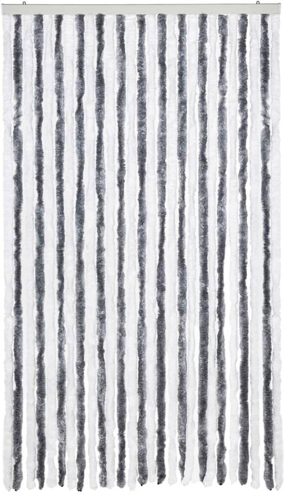 Alpen Home Birchanger Room Darkening Curtain Grey/White 118cm Width x 220cm Drop