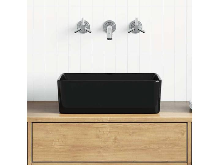 VIDAXL WASHBAIN 40x30x13 cm Keramikschwarz