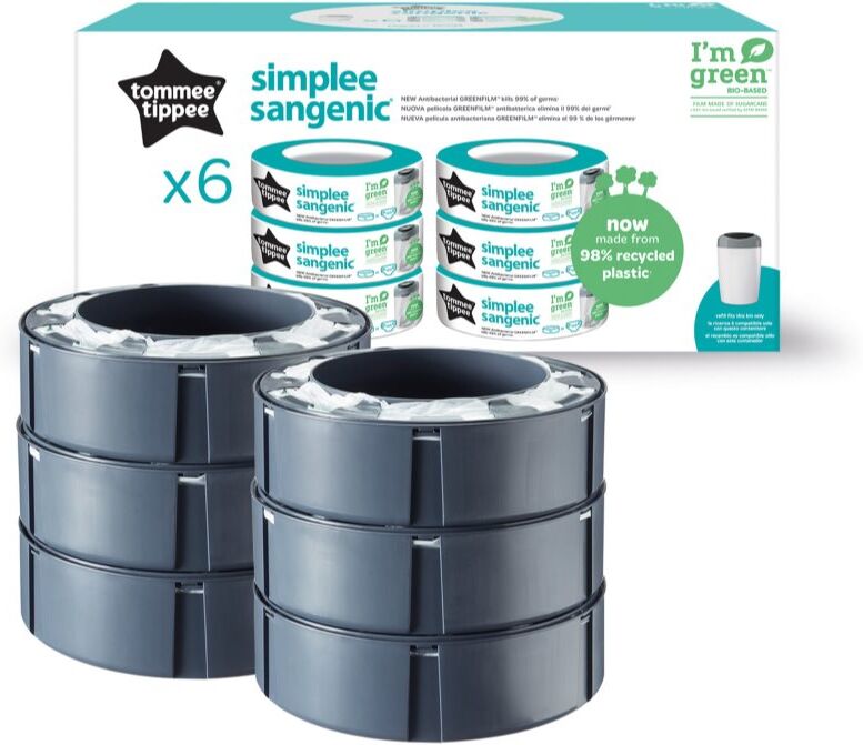Tommee Tippee Simplee recharge de sacs poubelle 6 pcs