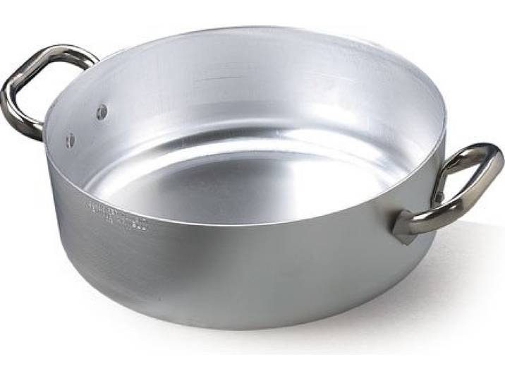 Pentole Agnelli Schmortopf aus Aluminium, tief 55 cm