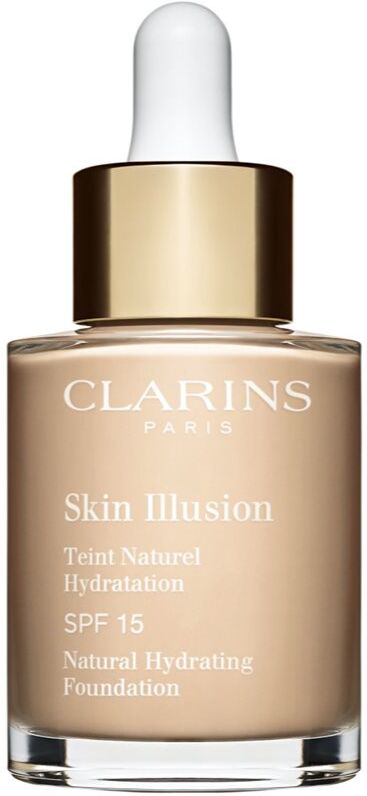 Clarins Skin Illusion Natural Hydrating Foundation aufhellendes, feuchtigkeitsspendendes Make-up SPF 15 Farbton 103N Ivory 30 ml