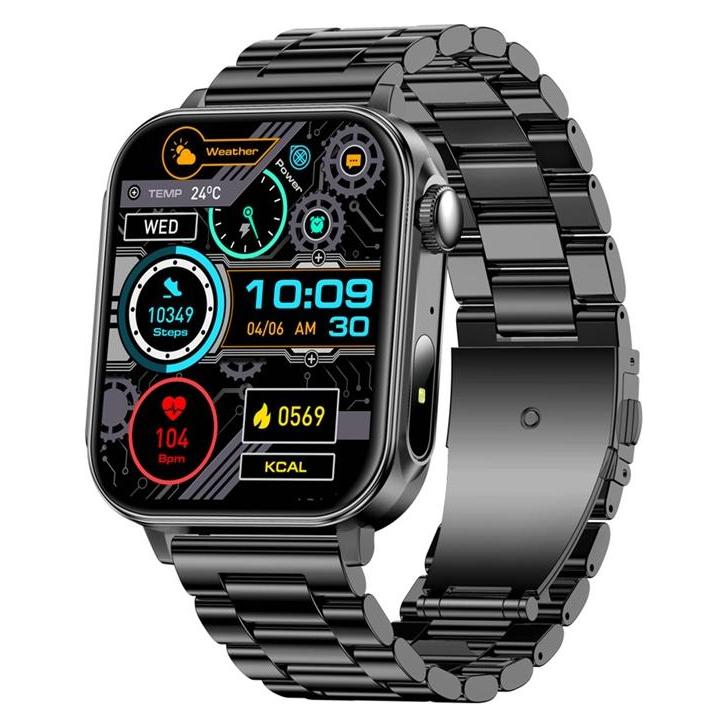 Colmi Smartwatch P80 (steel black) (44.30 mm, ohne SIM) (P80 STEEL BLACK)