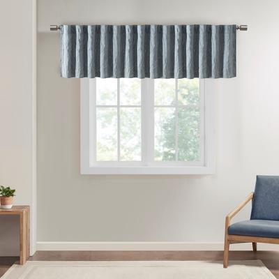 "Madison Park Andora Faux Silk Embroidered Window Valance - 50 x 18"""