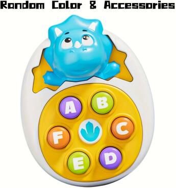 Inspire Curations Dinosaur Press & Tap Learning Toy Interactive Toddler Educational Toy With Colorful Sensory Play blue
