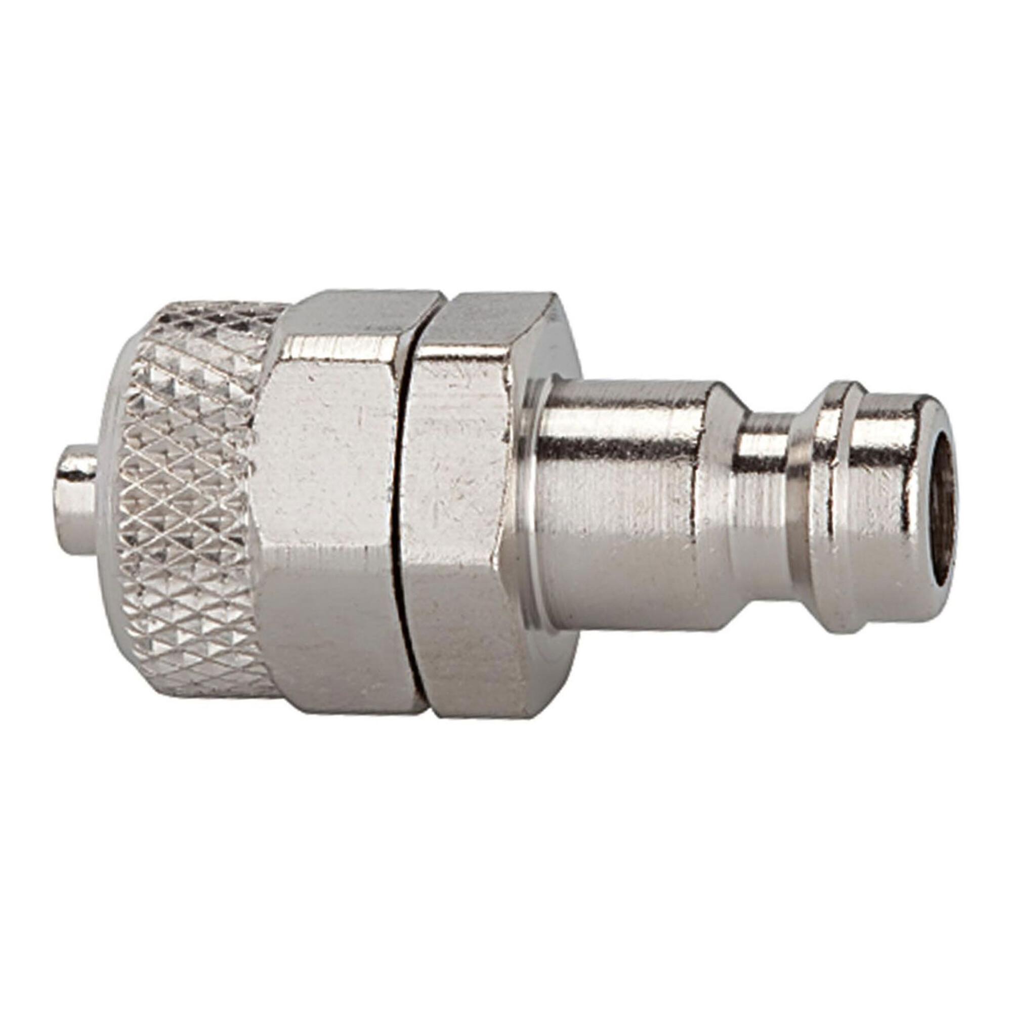 Riegler Nippel für Kupplungen NW 5, Messing vernickelt, für Schlauch 6x4 (243.29-N)