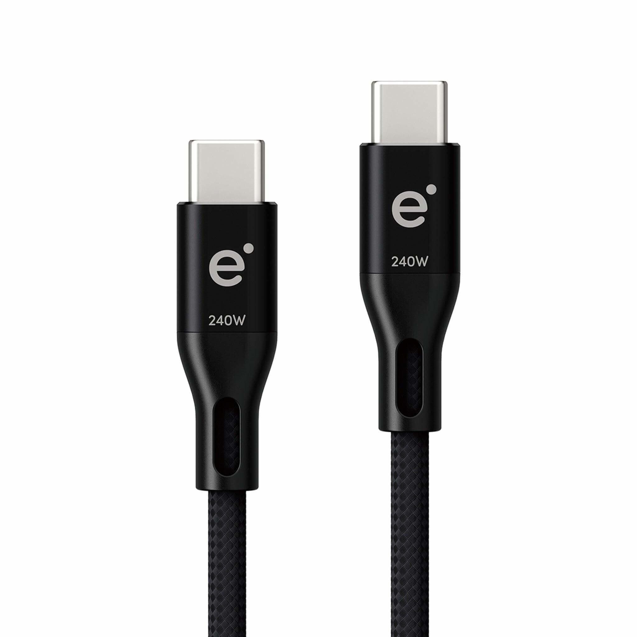 empower by PanzerGlass essential USB-C zu USB-C Kabel 240W 2m Weltall Schwarz