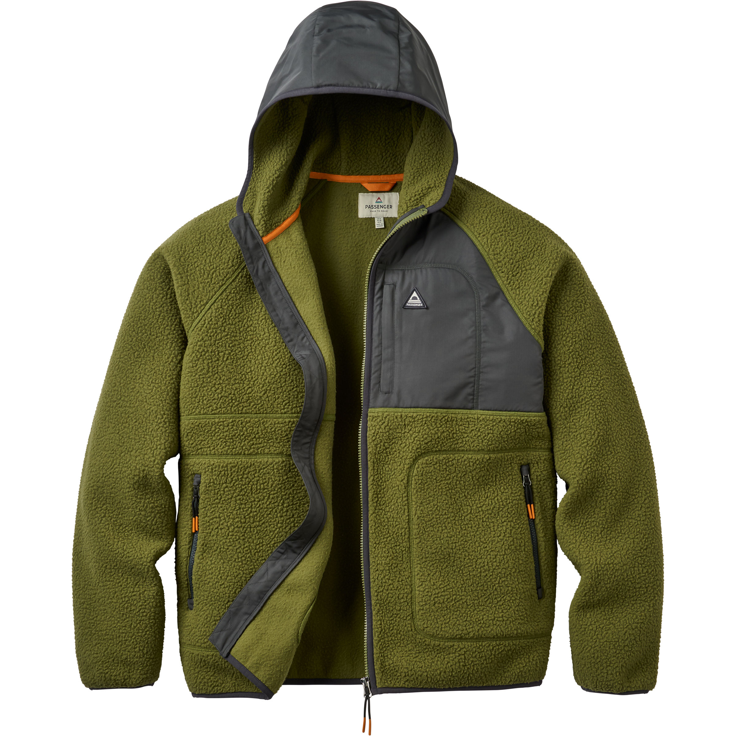 Passenger Offgrid Sherpa Fleece Herren Fleecejacke beige Größe L Lifestyle Schnell trocknend