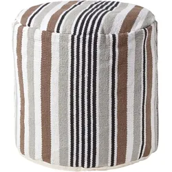 SITZPOUF rund mit Streifenmuster, 40/40/45 cm
