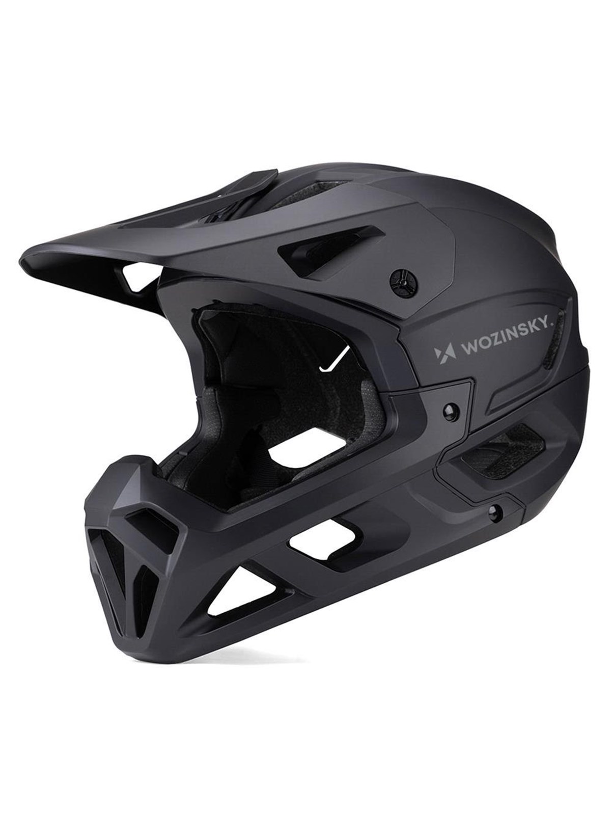 Wozinsky Fullface Bicycle Helmet with Detachable Visor 57-62 cm - Black