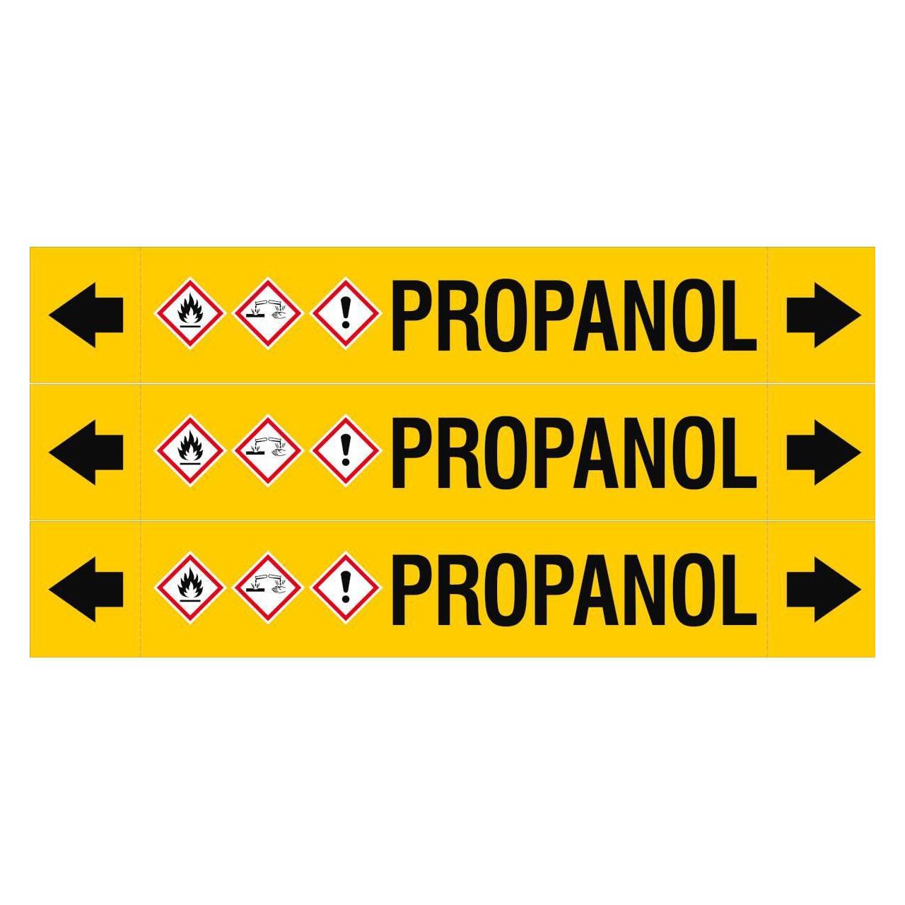 Brady ASME - Rohrmarkierer - Propanol (ASMEPM-37X230MM-PROPANOL)