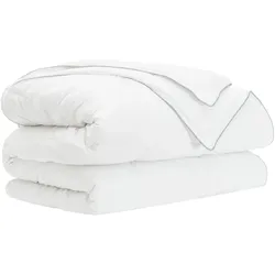 vidaXL Ganzjahresbettdecke Weiß 260 x 220 cm Bambusfaser