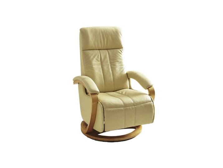 Relaxsessel mit Fußstütze, Creme