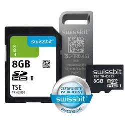 Swissbit TSE-Swissbit - USB Stick, Laufzeit 5 Jahre (8 GB), USB Stick