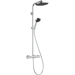 Hansgrohe Activera S Duschsystem mit Thermostatarmatur Chrom 28078000