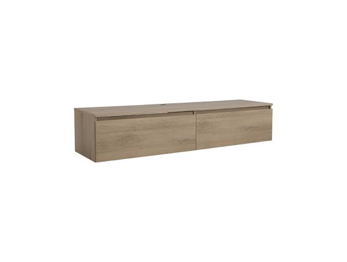 Meuble tv effet bois clair l138