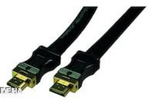 Bachmann HDMI Anschlusskabel HDMI-A Stecker, HDMI-A Stecker 7.50m Schwarz 918.0201 HDMI-Kabel