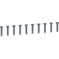 Hager KTSS0840 Schraube M8x40 DIN 933, Stahl verzinkt, 10 Stück