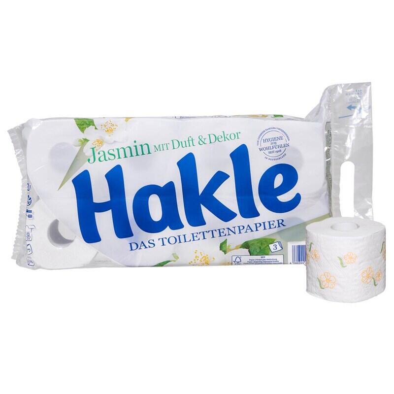 Hakle Toilettenpapier Jasmin 3-lagig 8 Rollen 18888