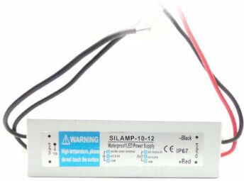 Silamp Transformateur 220V 12V IP67 10W DC 0.83A