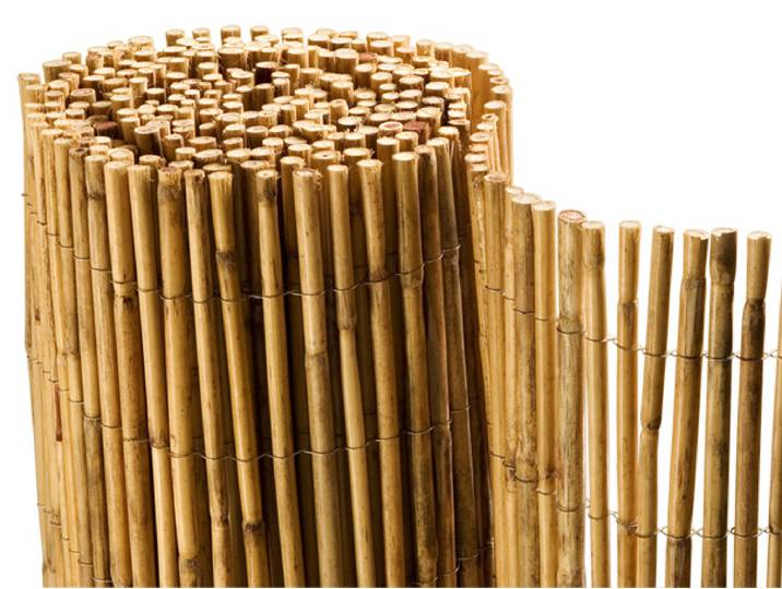 Bamboematten tuinscherm bamboe ruw 2x5m