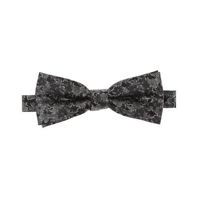 Fliege VENTI "VENTI Fliege Print", Herren, grau (schwarz), 100% Seide, Fliegen