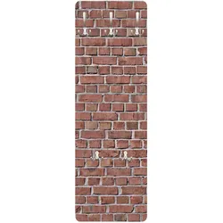 WANDGARDEROBE - Backstein Ziegeltapete Rot 34/105 cm