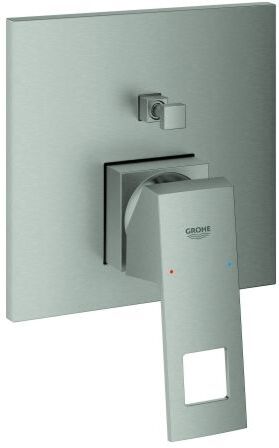 Grohe Eurocube Joy Fertigmontageset 24062DC0 supersteel, UP-Wannenarmatur