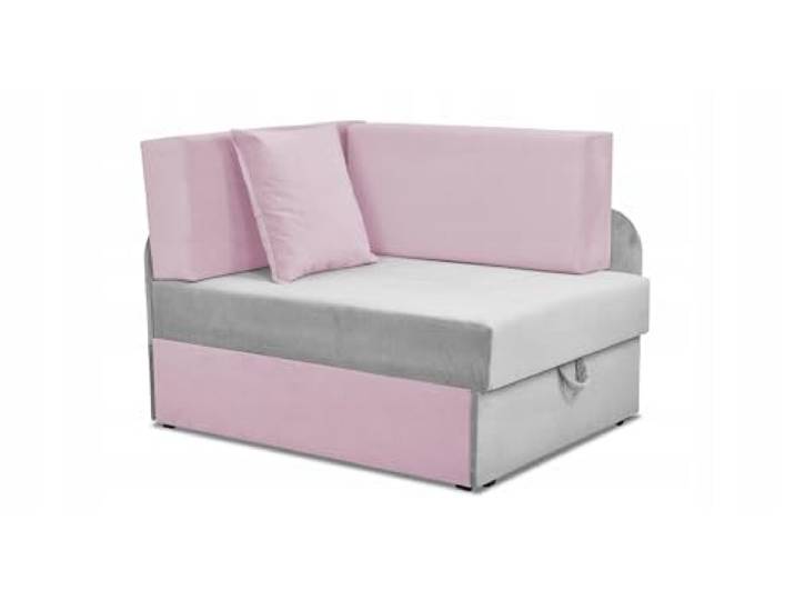 Family Meble Kindersofa, Modell Denis Duo, Ecksofa mit Schlaffunktion, Freistehendes Ecksofa, Klappbares Ecksofa für Kinder, 3 Schlaflängen, Strapazierfähiges Material, Schmutzabweisend, Trinity 32/19
