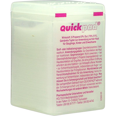 HOLTSCH Medizinprodukte GmbH QUICKPAD Alkohol Tupfer Spender 150 St 00177589