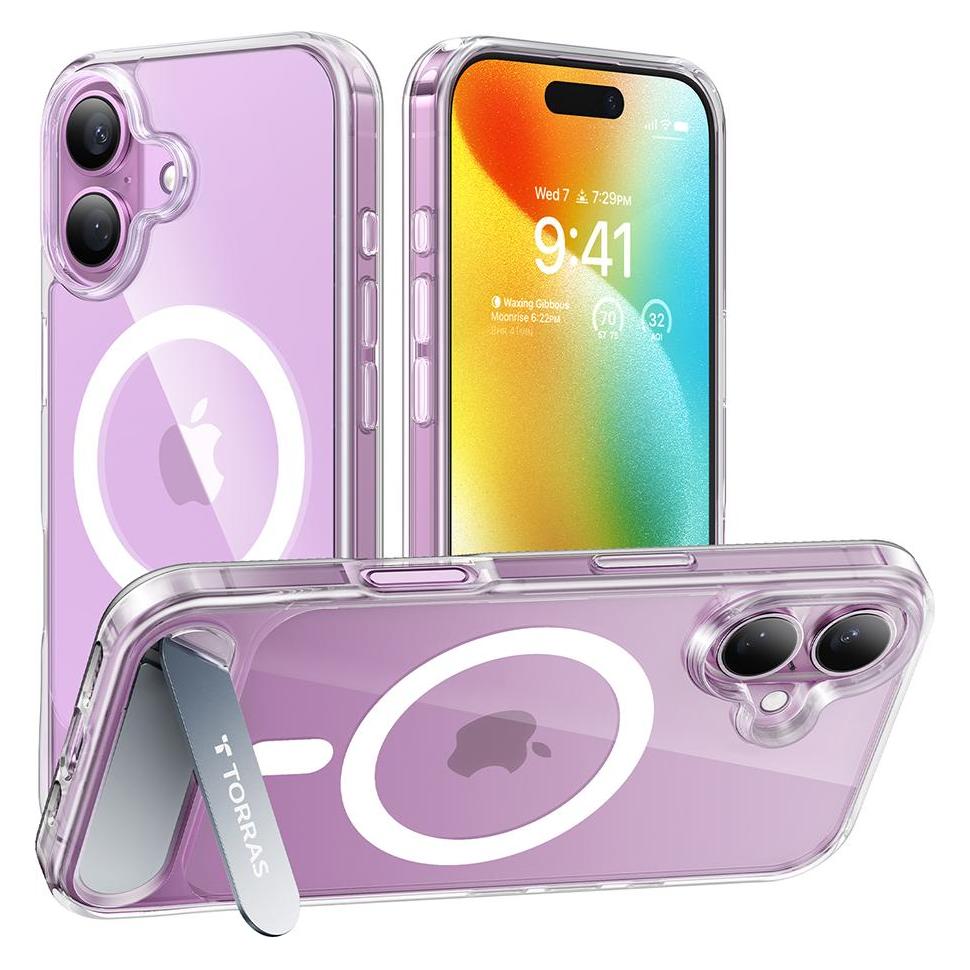 Torras - Pstand - iPhone 16 - Clear (Apple iPhone 16) (56364609)
