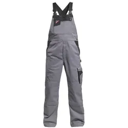 Enterprise Latzhose, grau/schwarz, Gr. 44 - grau/schwarz - 44
