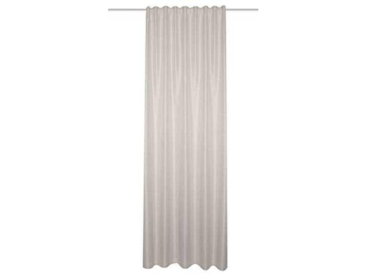 HOMEbasics 085980-1101 - KOMBIBANDSCHAL Oxford - Uni - Dekostoff Leinenstruktur Natur - 245 x 135 cm