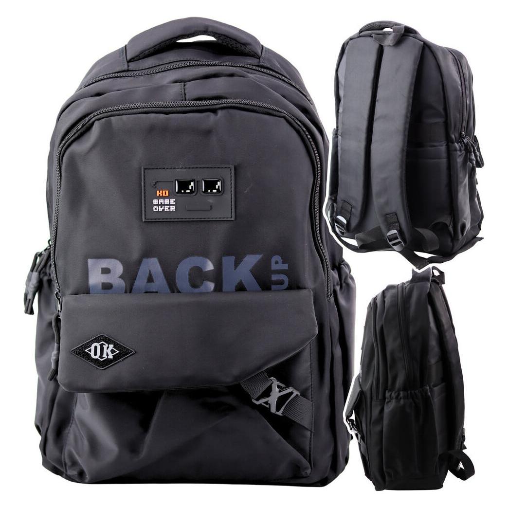 [n]fibrecare City Schulrucksack 6 Taschen Back Up Schwarz 23L 46cm (23 l) (58762781)