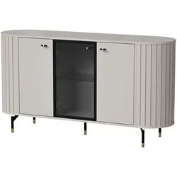 KOMMODE THIRA 150,1/81/40cm mit 3 Türen Kaschmir