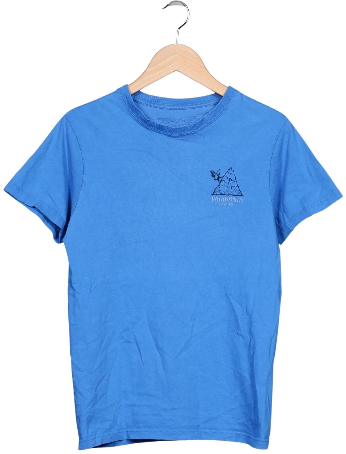 patagonia Herren T-Shirt, Blau, Gr. S, Baumwolle - Second Hand