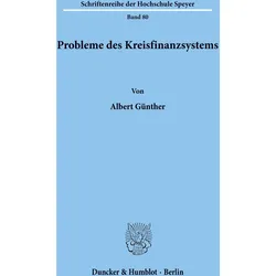 Probleme des Kreisfinanzsystems., Fachbücher von Albert Günther