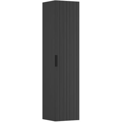 Hängeschrank WELLTIME "HARMONY rechts/links montierbar, Breite 32 cm, modernes Design", schwarz (anthrazit), B:32cm T:32cm, Schränke, Hängeschrank, Schrank mit 3 Einlegeböden, Soft-Close-Function, Paneeloptik