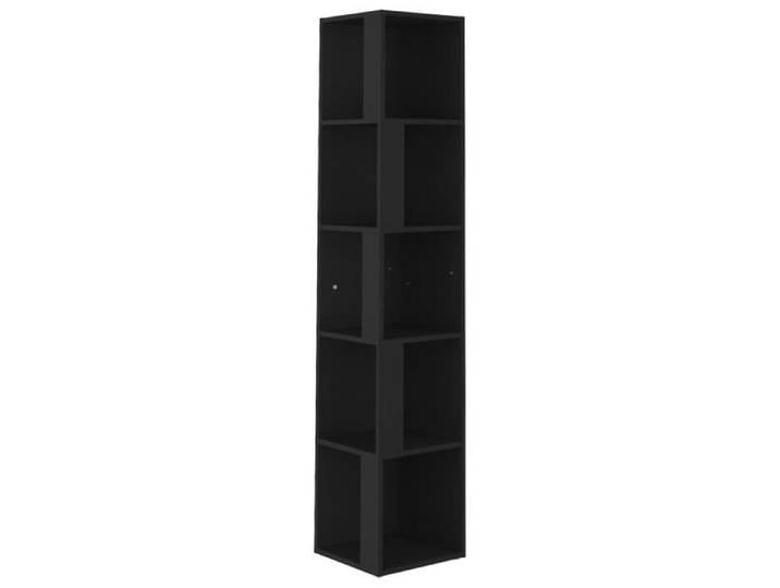 Armoire d'angle - VIDAXL - 33x33x164 5 cm - Noir - Mat - Montage facile