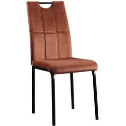 HTI-Living Stuhl Denton Velvet Braun