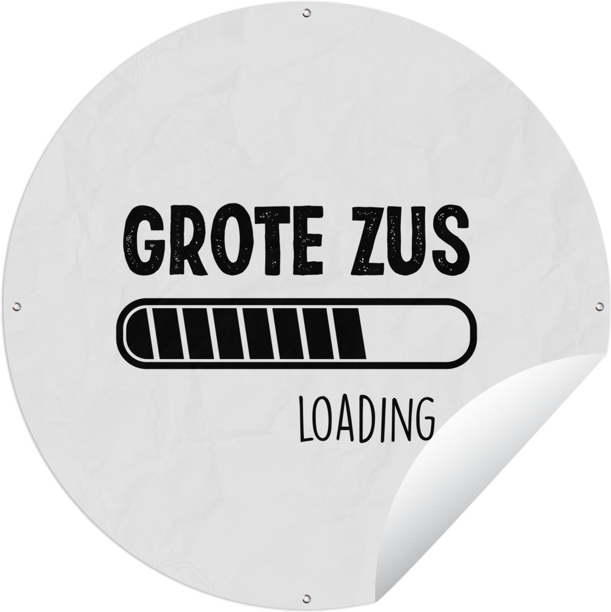 Ronde Tuinposter Tuincirkel Quotes Familie Spreuken Zussen - Diameter: 120 cm