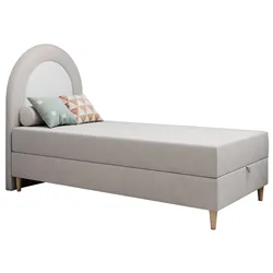 BOXBETT NEST 90/180 Hellgrau Velvet - H3
