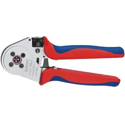 KNIPEX Vierdornpresszange für gedrehte Kontakte mit Mehrkomponenten-Hüllen verchromt 250 mm - 975265A