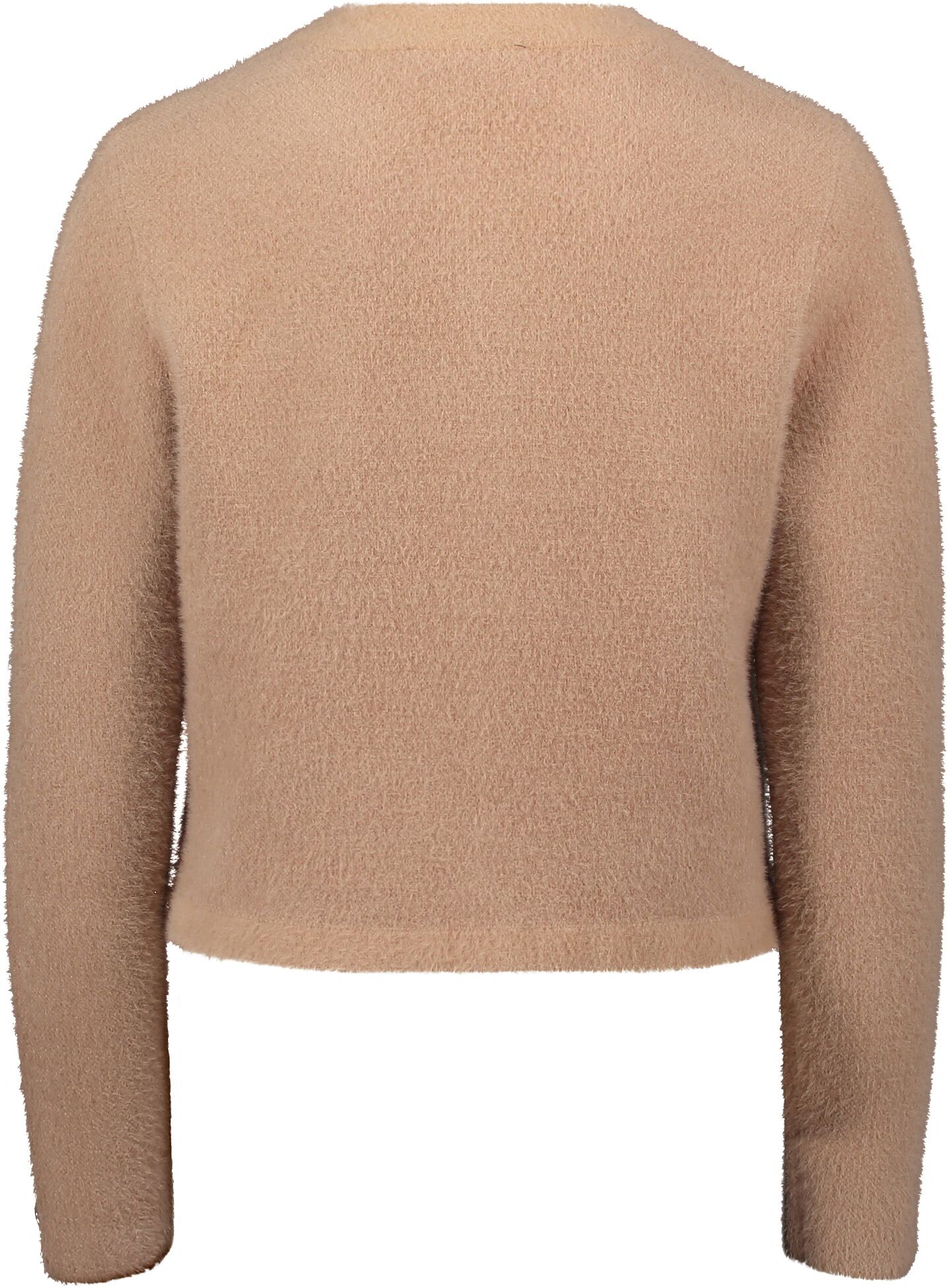 Cardigan BETTY BARCLAY "Strick-Cardigan mit aufgesetzten Taschen", Damen, Gr. 44, braun (natural), Obermaterial: 55% Polyester PES. 45% Polyamid PA., Strickjacken Cardigan