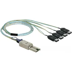 Delock 83064, mini SAS 26 Pin zu 4 x eSATA (100 cm, eSATA, SAS), Interne Kabel (PC)