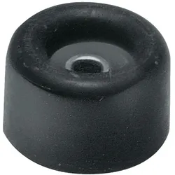 Prestien & Knüppel, Türstopper, Türpuffer Ø 30 mm Höhe 34 mm Gummi rot Dübelmontage