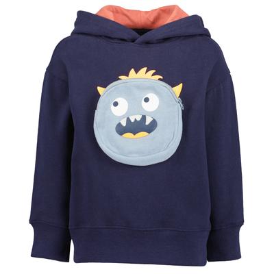 Hoodie BLUE SEVEN "Jungen Hoodie langarm", Jungen, Gr. 134, blau (5900, nachtblau), 100% Baumwolle, normal normal, Rundhals, gerader Abschluss, Sweatshirts Hoodie