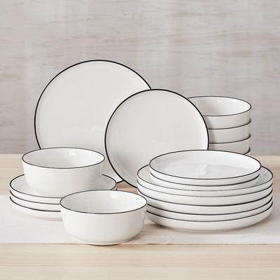 MALACASA MINA Versatility Porcelain Dinnerware Set Service for 6