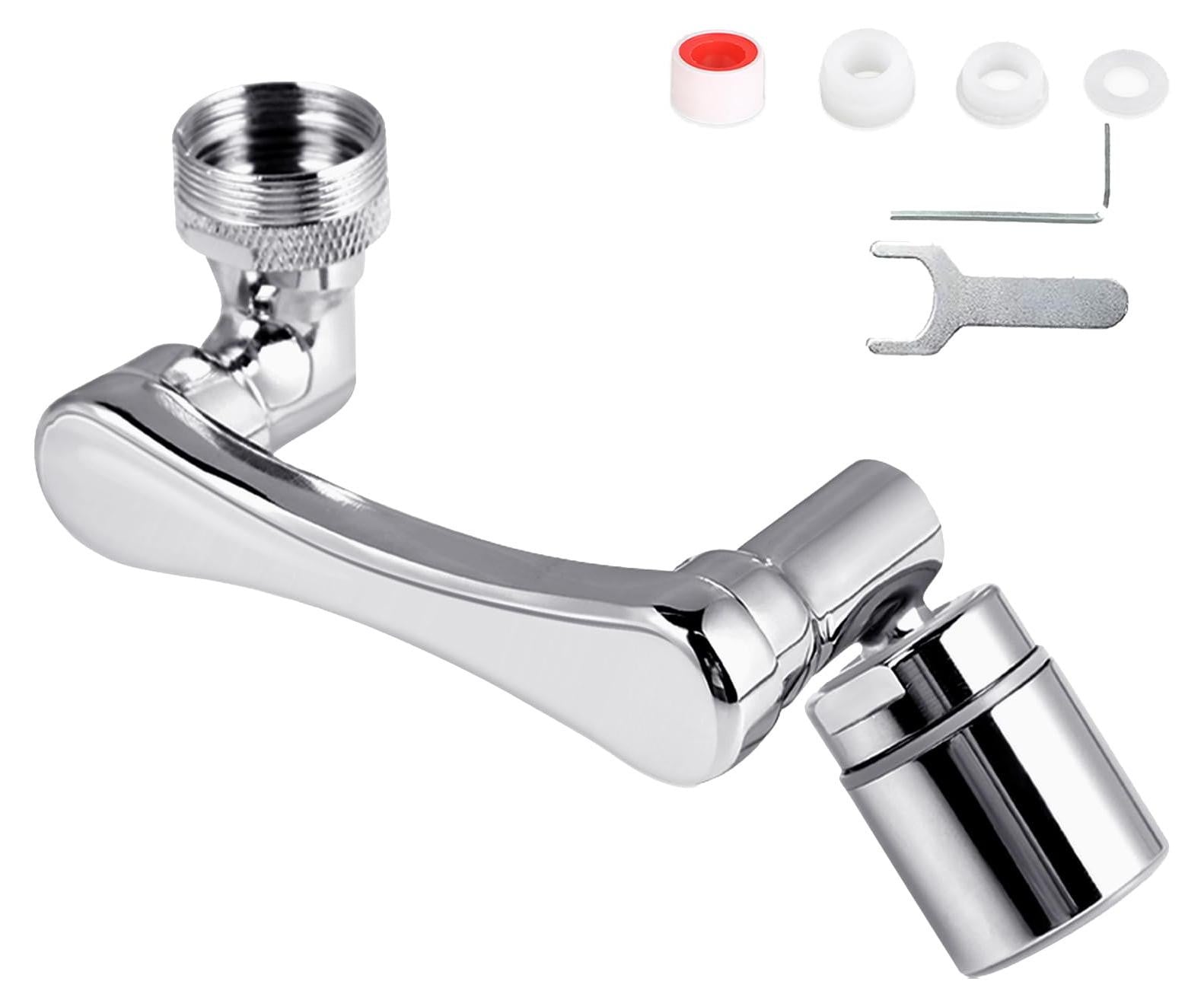 Selius Multifunctionele Draaibare Waterkraan met Sprayfunctie en Filter voor Keuken en Badkamer