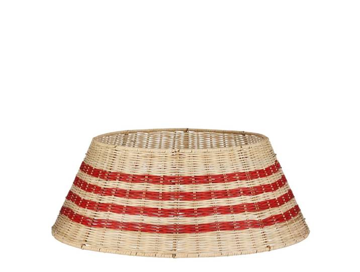 Jupe de sapin de noël beige plastique h25xl60xl60cm