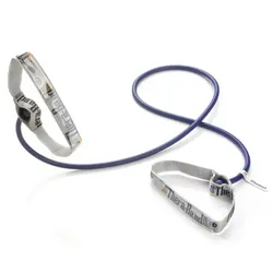 Thera-Band Widerstandsbänder Level 4 Zusätzlich Schwierig 1,4m Blau (Inkl. Griff)